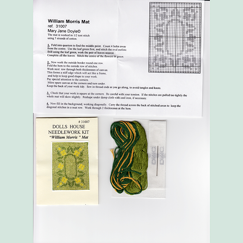 Stricken Hakeln Nahen Materialpackung Teppich William Morris